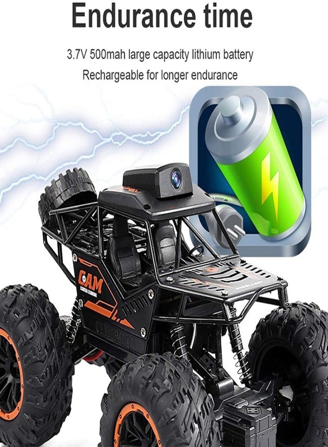 VIKINGS Remote Control Car Rc Cars with 720P Hd FPV WiFi Camera, 2.4Ghz 1/18 Scale Off-Road Remote Control Truck Monster Trucks for Toddlers Kids Adults, Gift for Boys & Girls Kids Adults Black - Image 3